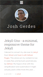 Mobile Screenshot of joshgerdes.com